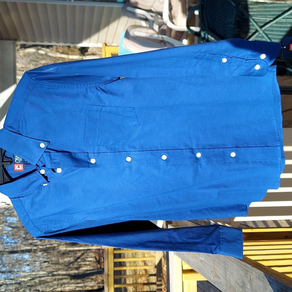 Chaps Royal Blue Button down Shirt Boys Sz 10